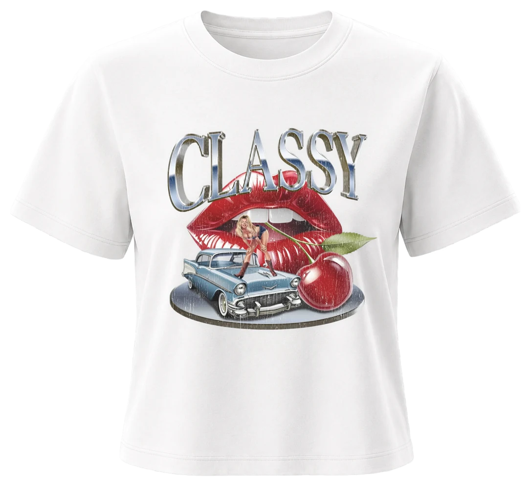 Biała: CLASSY — Damski krój